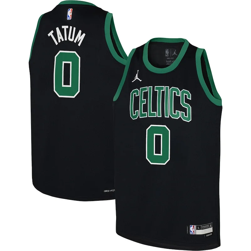 Premium-Quality Jayson Tatum BOS Swingman Jersey - Black