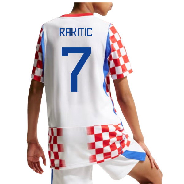 Fan Edition Croatia 2026-2027 Home Shirt (Kids) (Rakitic 7)