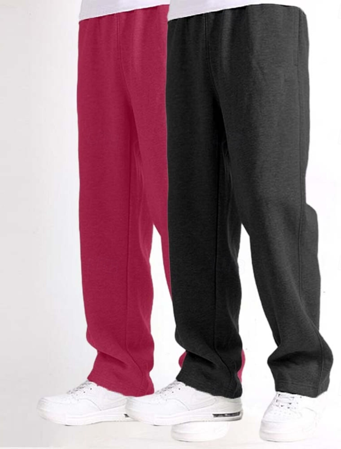 Men's Sweatpants Fleece Pants Joggers Trousers Straight Leg Elastic