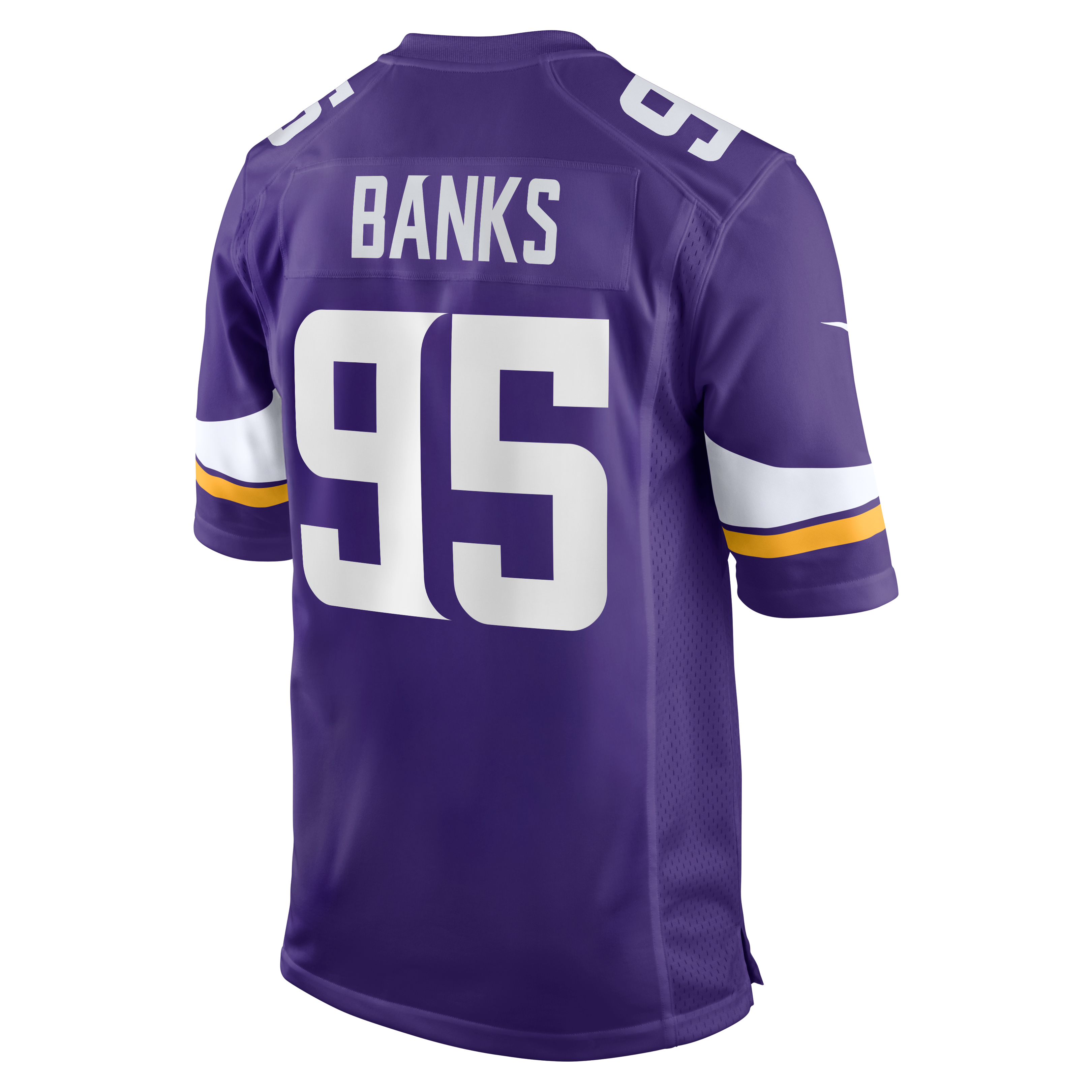 [LK] Caleb Banks Minnesota Vikings 2026 NFL Draft First Round Pick No. 18 Team Game Jersey - Purple
