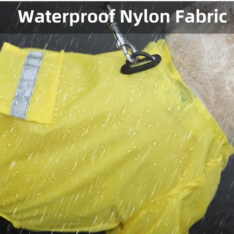 French Bulldog Aquatail Frenchie Raincoat With Integrated Booties And