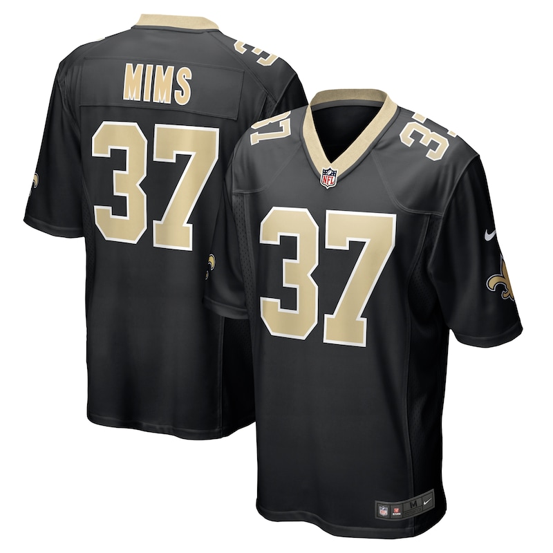 None Jordan Mims NO Saints Retro Authentic Jersey Game Day Wear