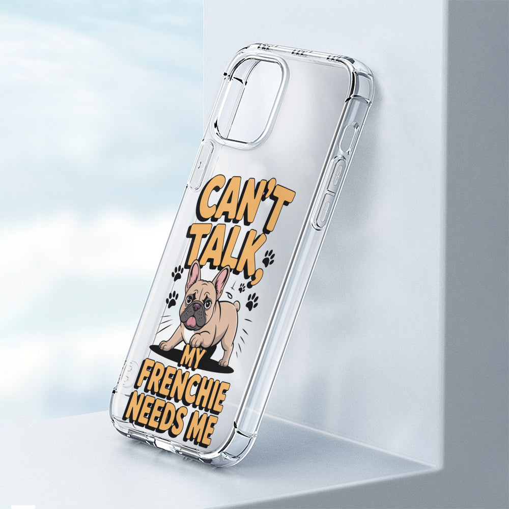 French Bulldog Molly Clear Silicone Phone Case For Iphone, Samsung &