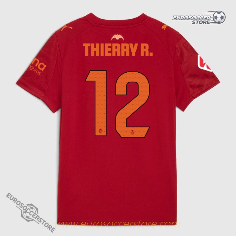 Valencia CF 25-26 Season THIERRY R. No.12 Away Football Jersey