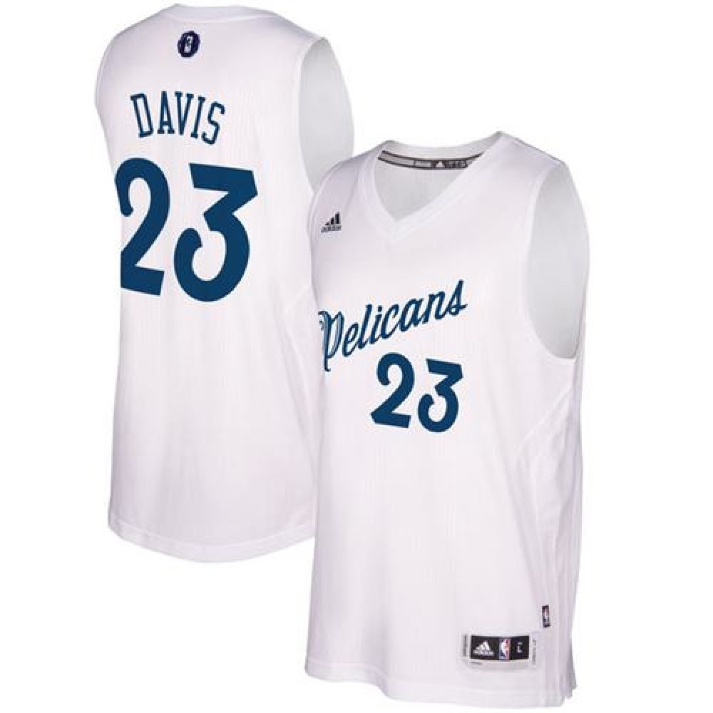 Top-Grade Men's Pelicans #23 Anthony White Basketball Jersey