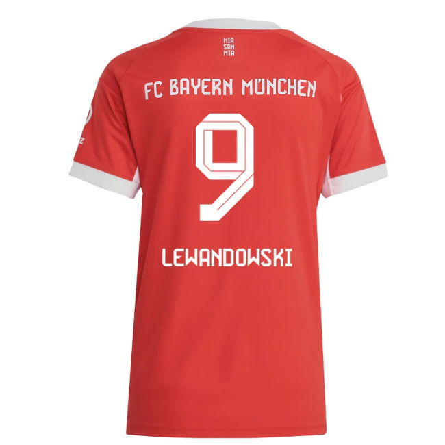 2025-2026 Bayern Munich Home Stylish Shirt - Womens (Lewandowski 9)
