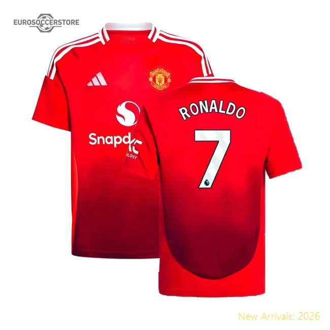 Official 2024-2025 Man Utd Home Shirt (kids) (ronaldo 7) - Premium
