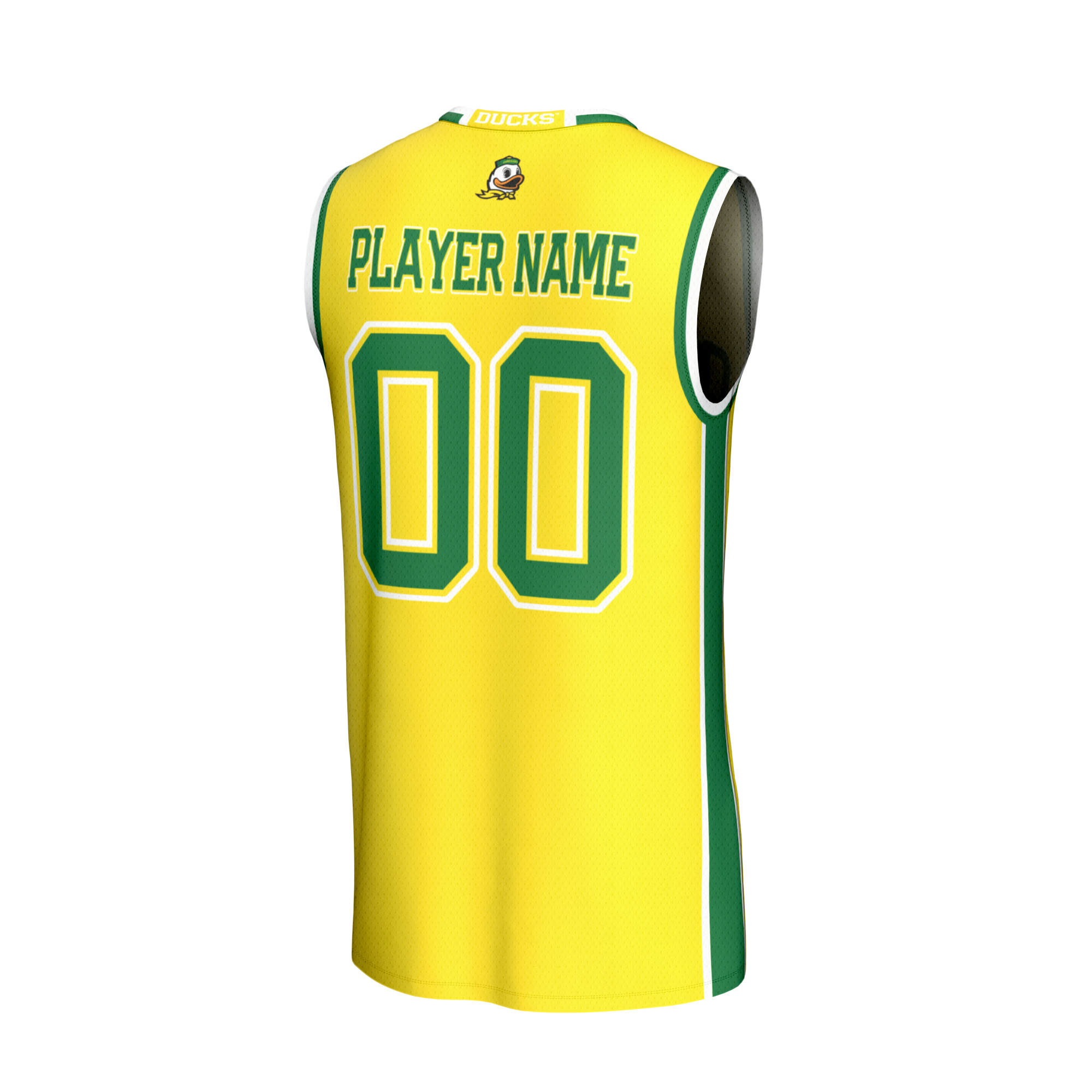 [NJP] Oregon Ducks GameDay Greats Unisex Lightweight Collegiate Men's Basketball NIL Pick-A-Player Fashion Jersey - Yellow