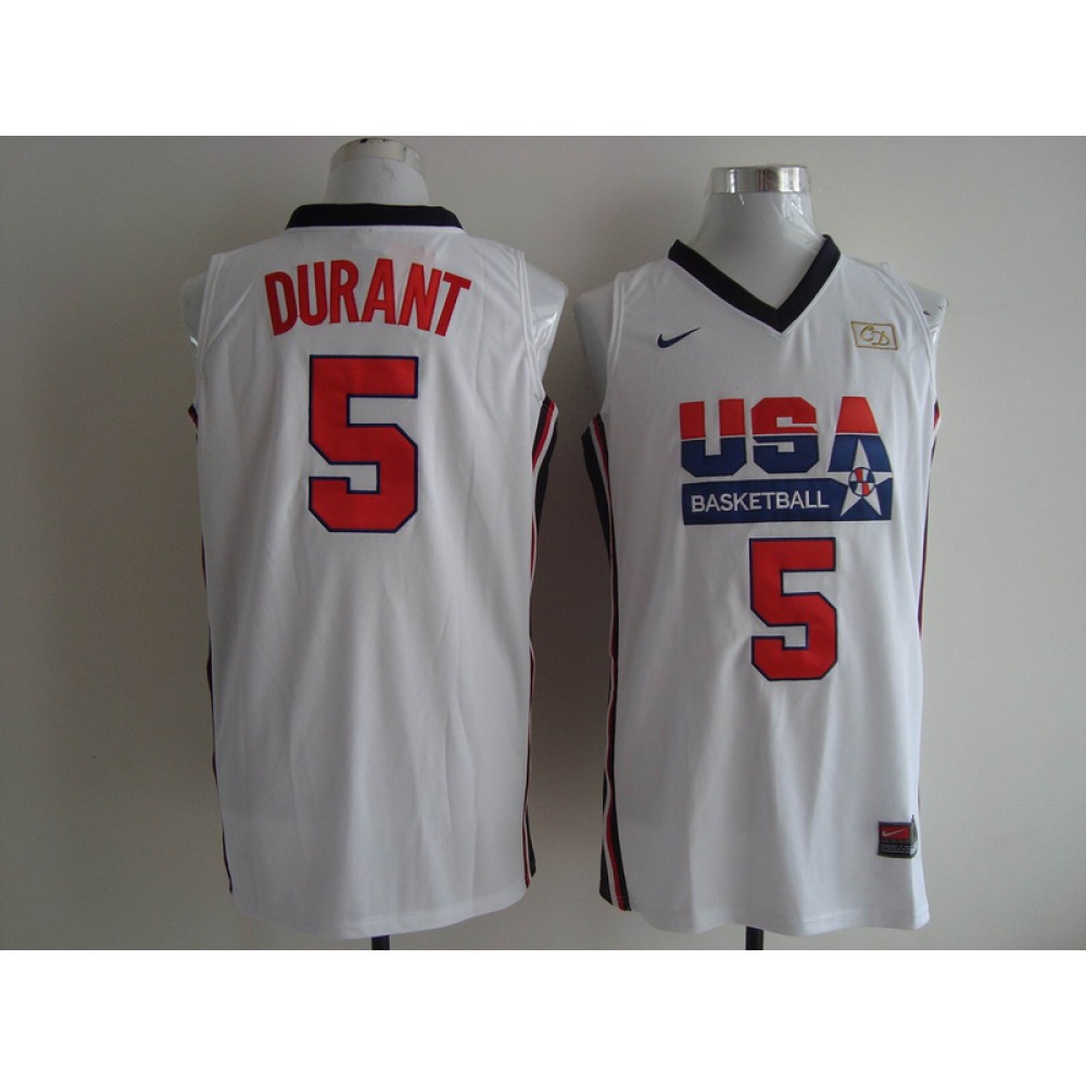 Performance Kevin Durant5 Jersey White - Fan Favorite