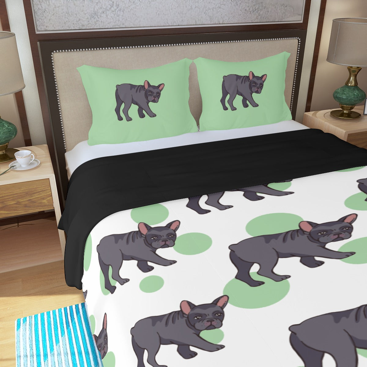 French Bulldog Orson Bedding Set Cute Frenchie Essential