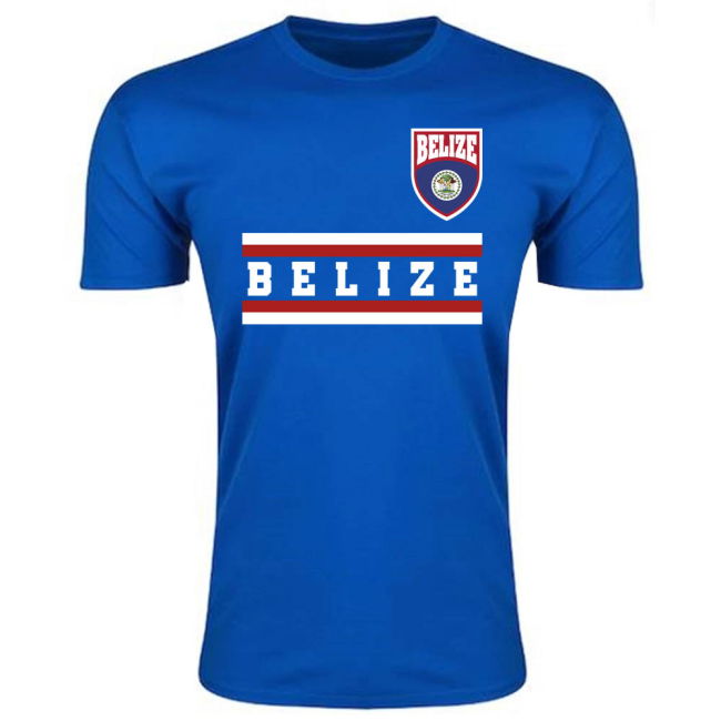 Tournament-Edition Belize Core Football Country T-Shirt (Blue)