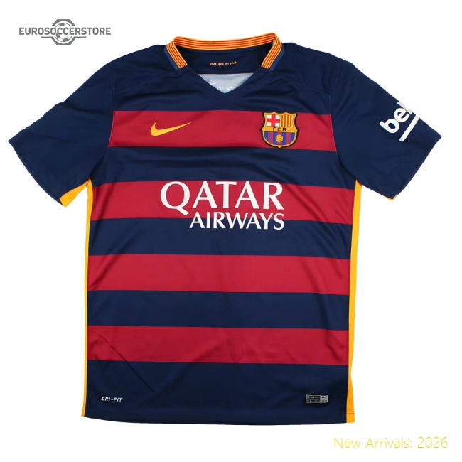 Barcelona 2015-16 Home Fan Version For Adults Good) #3 Match Day Shirt
