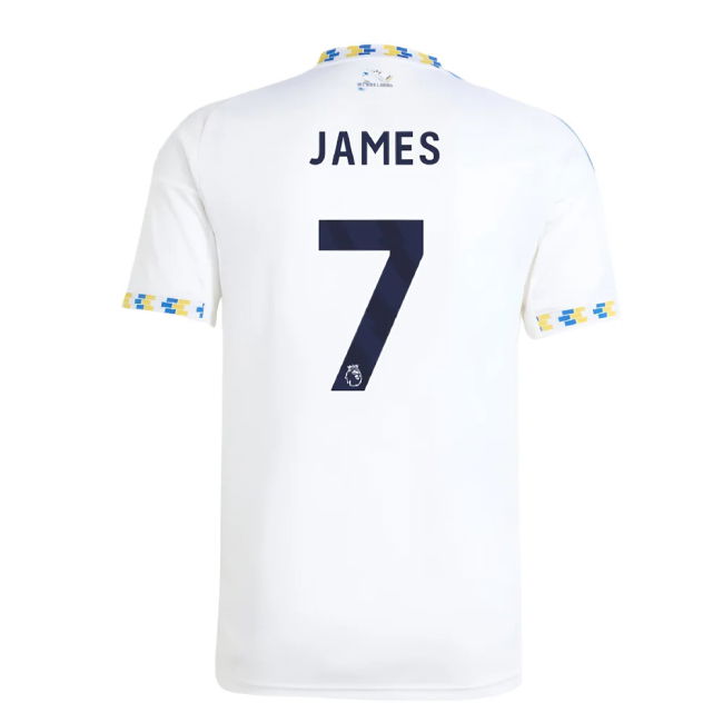 Leeds Leeds United Home Shirt James #7 Authentic Design Supporter ...