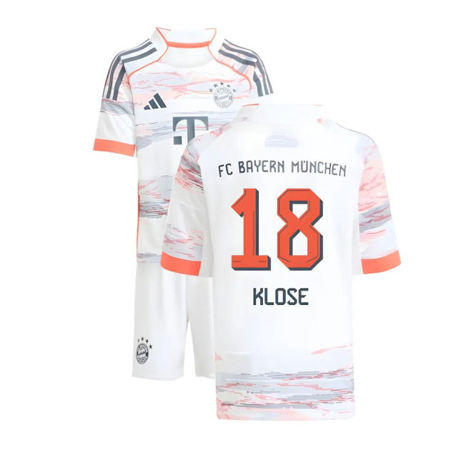 2025-2026 Bayern Away Kit (Klose 18) Lightweight Durable Stitching