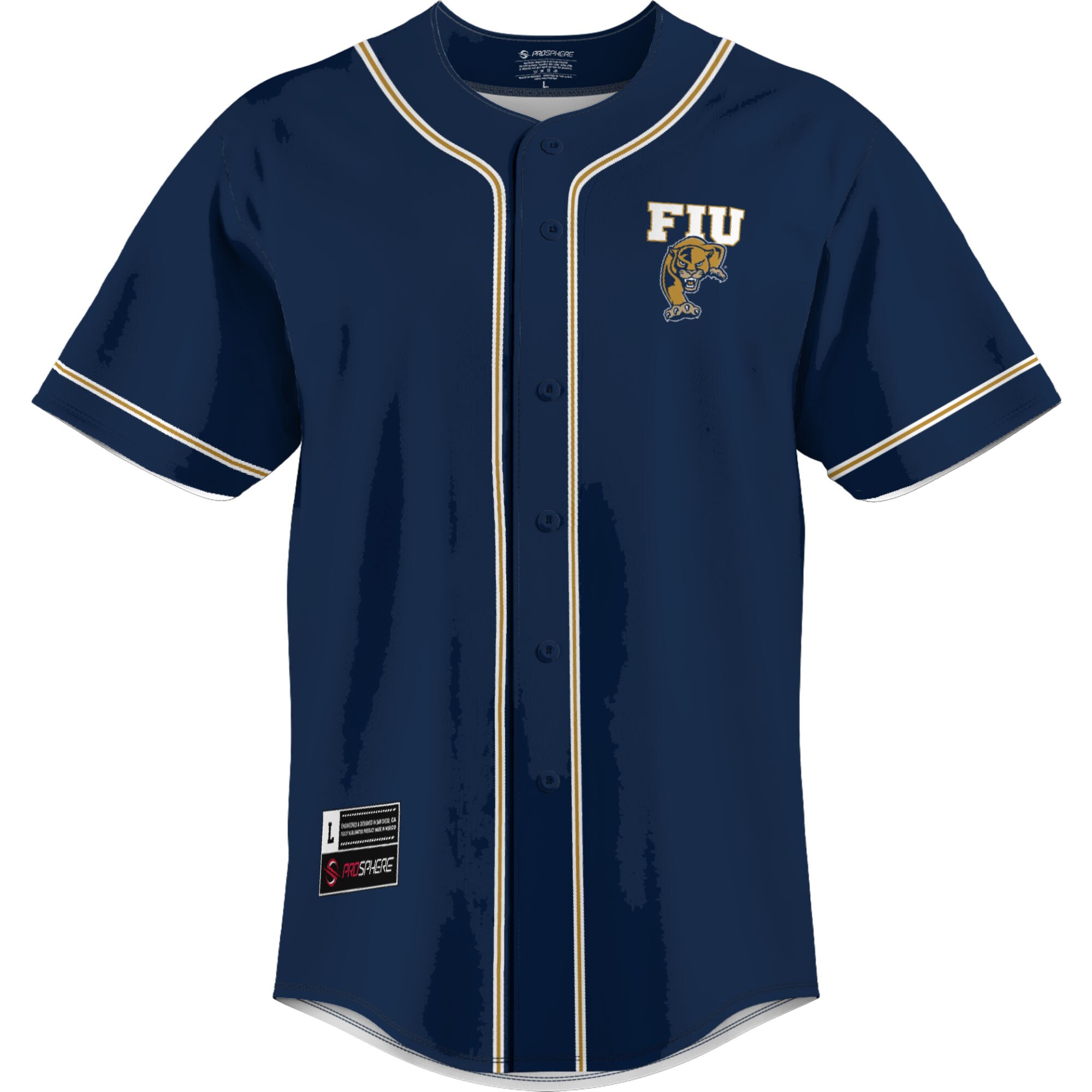 [DDG] FIU Panthers GameDay Greats Lightweight Baseball Jersey - Blue