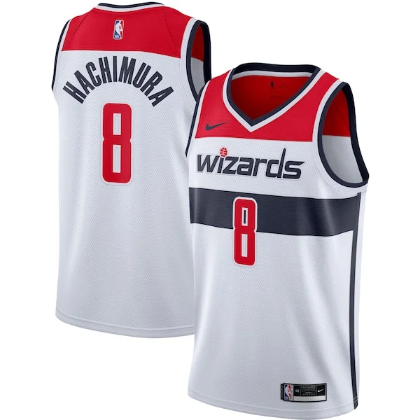 Rui Hachimura WAS Swingman Jersey - modern superior - White sports