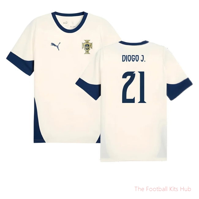[LK] 2025/26 Portugal Training Jersey (Sugared Almond) (Diogo J. 21)