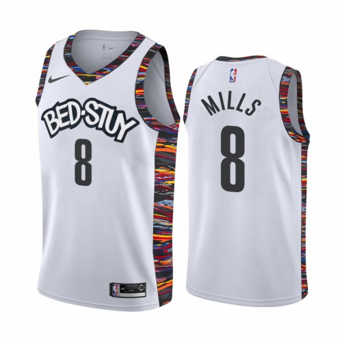 Patty #8 BKN Limited Stock NBA Game Jersey Performance