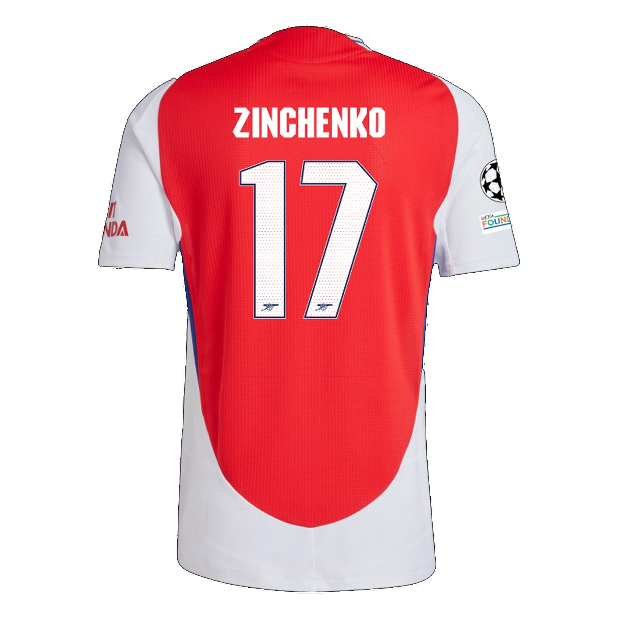 Arsenal Zinchenko 2024-2025 UCL Home Jersey – Authentic Shirt