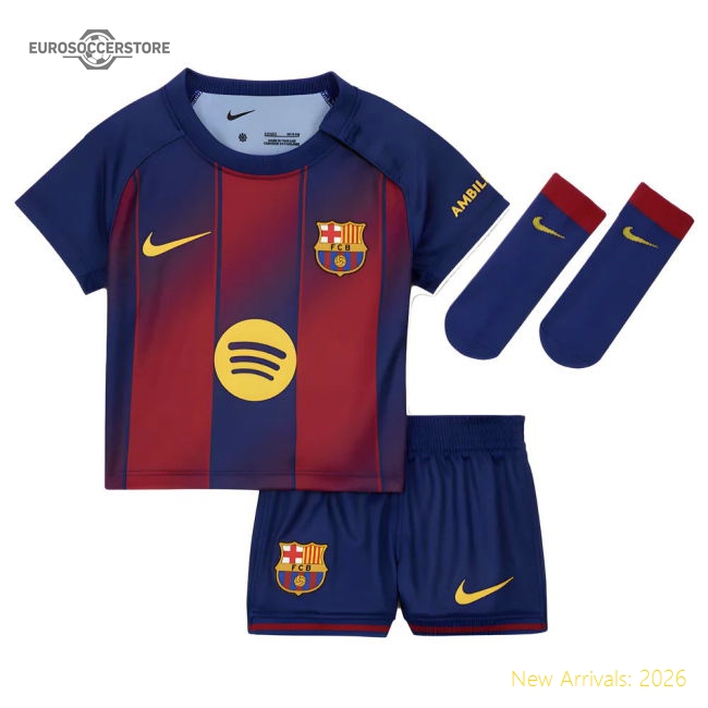 Luxury 2025-2026 Blaugrana Home Baby Kit - Budget-friendly