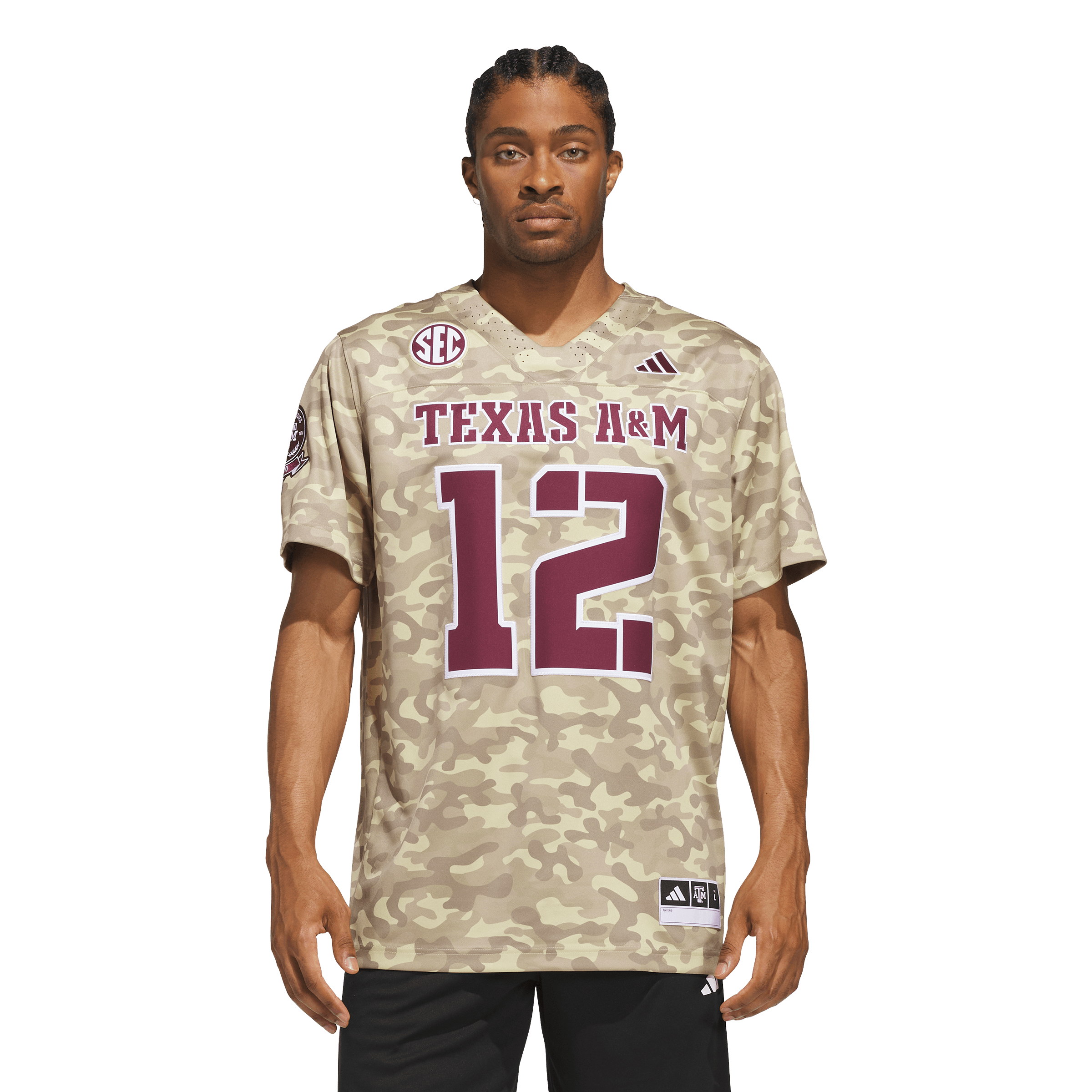 [NJP] Youth Texas A&M Aggies Honor & Support Premier Strategy Jersey - Beige