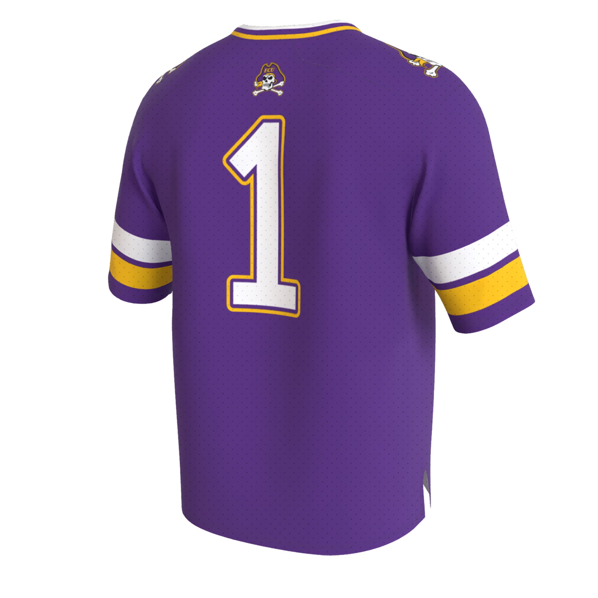 Unisex Purple ECU Pirates Lightweight Collegiate Football Fashion Jersey