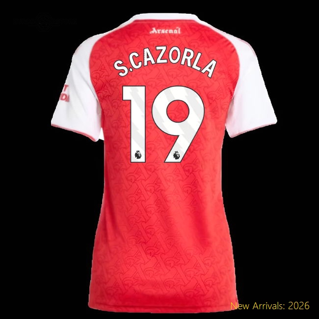 2025-2026 Arsenal Home Replica Kit Womens Shirt Match Day Wear