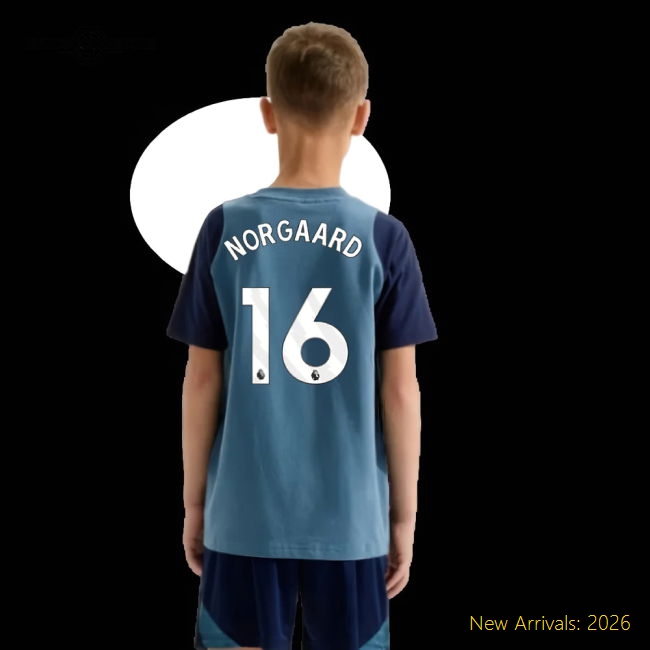 Gentle Arsenal Kids Norgaard Jersey 2025-2026 Lightweight