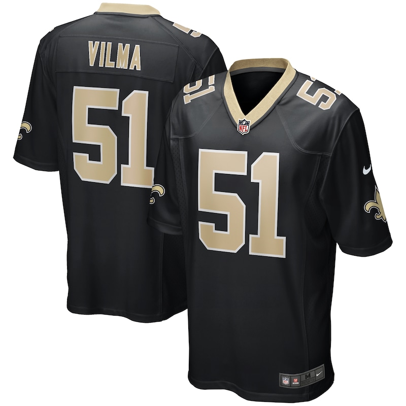 None Jonathan Vilma NO Saints Timeless Official Jersey Game Day Wear