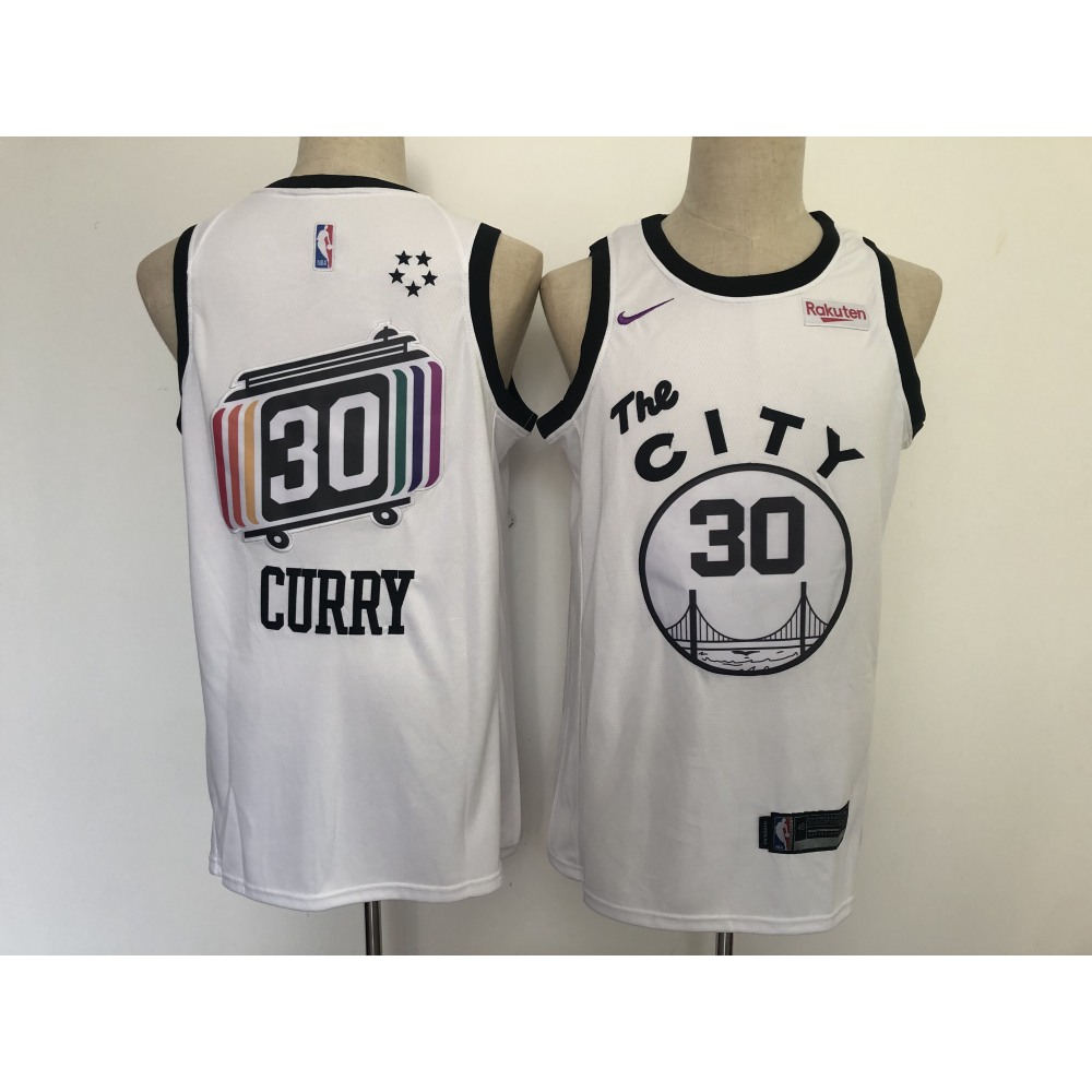 Authentic Jersey Golden State Warriors Stephen Curry30 - White