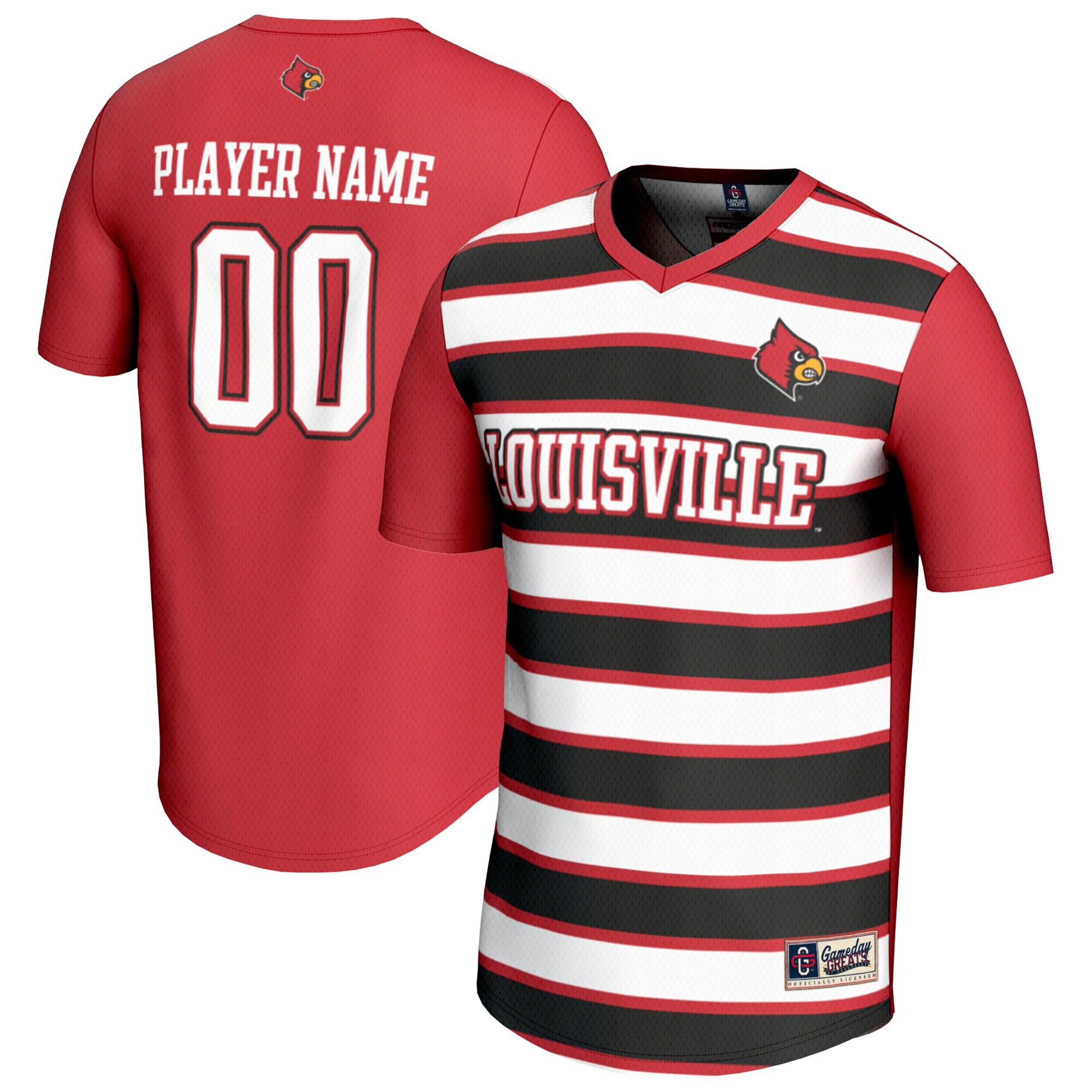[LK] Louisville Cardinals GameDay Greats Youth Men's Soccer NIL Pick-A-Player Fashion Jersey - Red