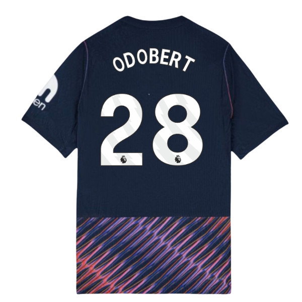 [DDJ] 2026-2027 Tottenham Authentic Aero-Fit Match Away Shirt (Odobert 28)
