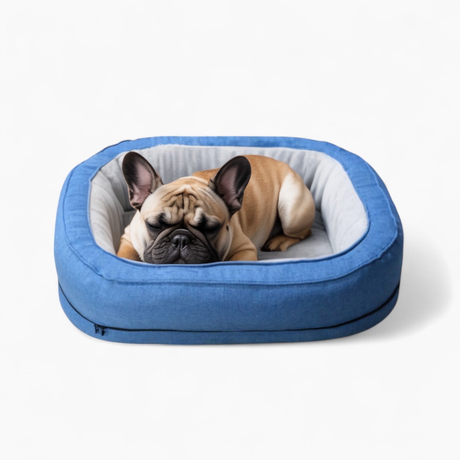 Indoor-Play Cozychon French Bulldog Rectangular Bed – Supportive & Sp...