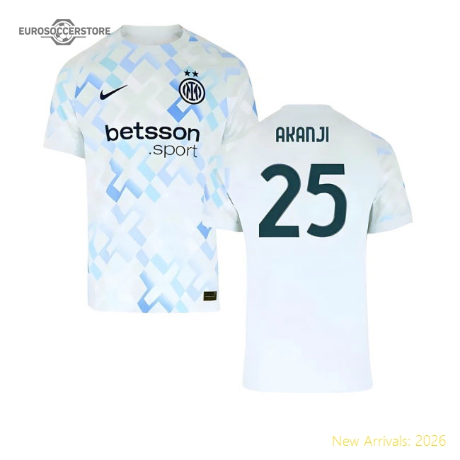 Genuine Supporter 2025-2026 Inter Milan Away Shirt (Akanji 25)