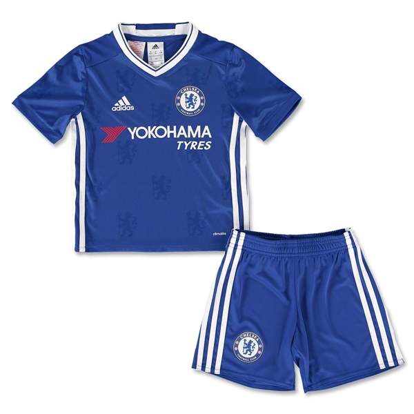 Authentic Kids Chelsea 201617 Home Blue Soccer KitsShirtShorts