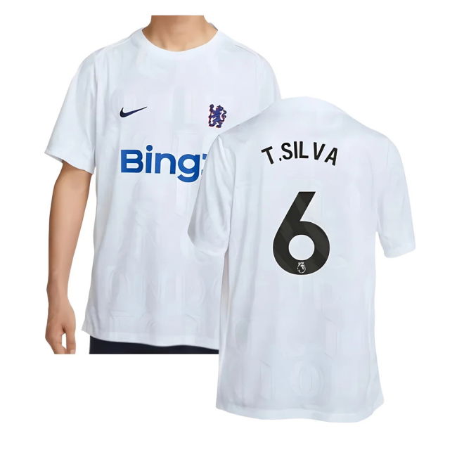 Chelsea Home Football Shirt 2025-20 Season Silva 6 L M S