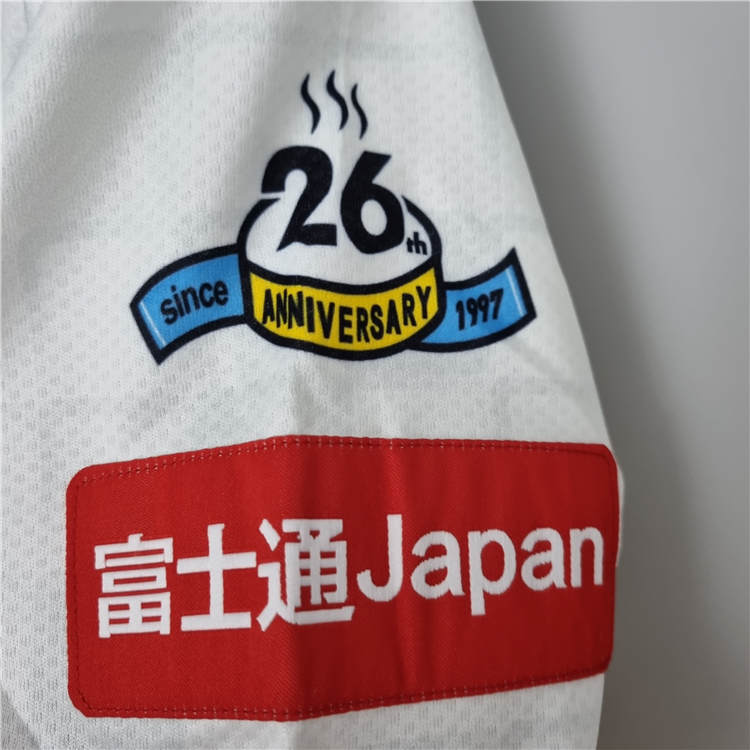 Comfort Fit Kawasaki Frontale 2223 Away White Soccer Jersey Football