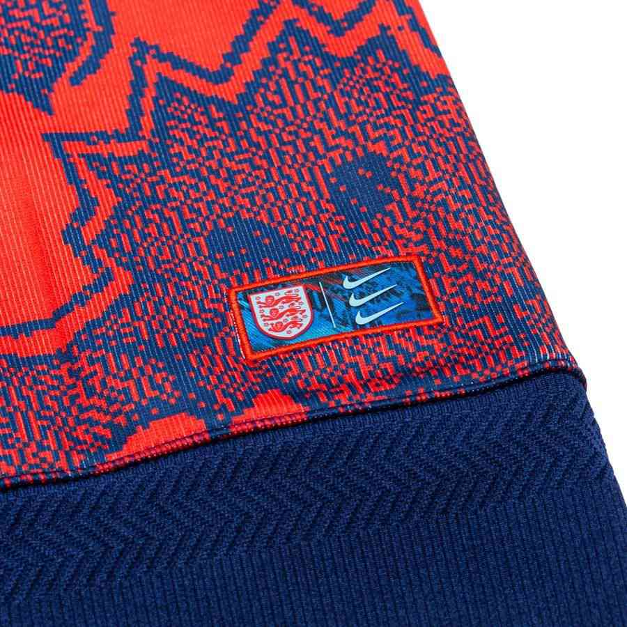 England Cardigan Shirt Dri-FIT Player - Blue Void/Challenge Red