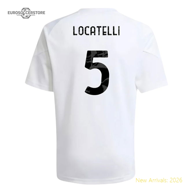 2025-2026 Juventus Training Shirt (White) - Kids (Locatelli 5)