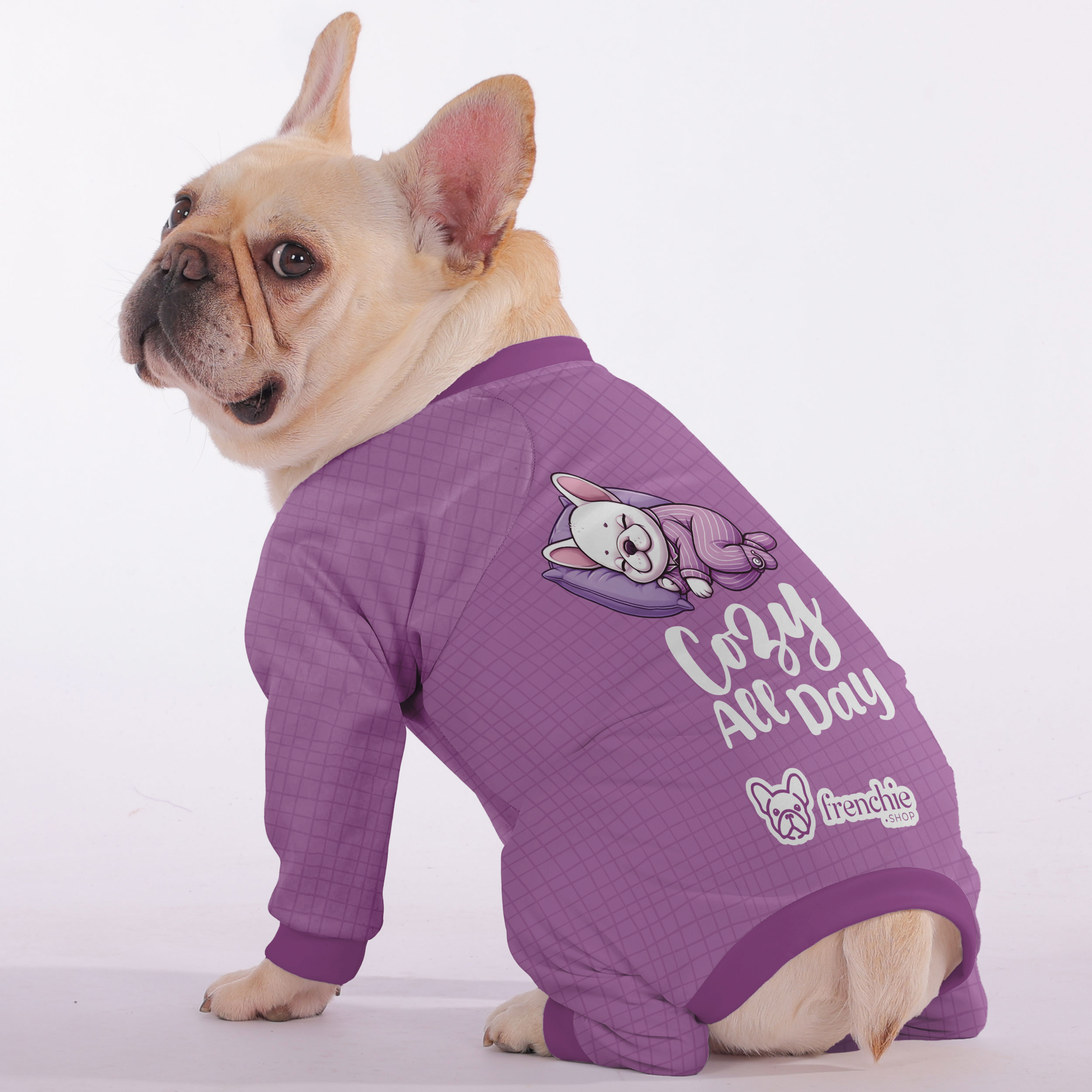 French Bulldog Cozy All Day Frenchie Pajamas – Ultra Soft, Cozy, &