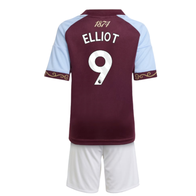 2025-2026 Aston Villa Home Mini Kit (Elliot 9) | Lightweight