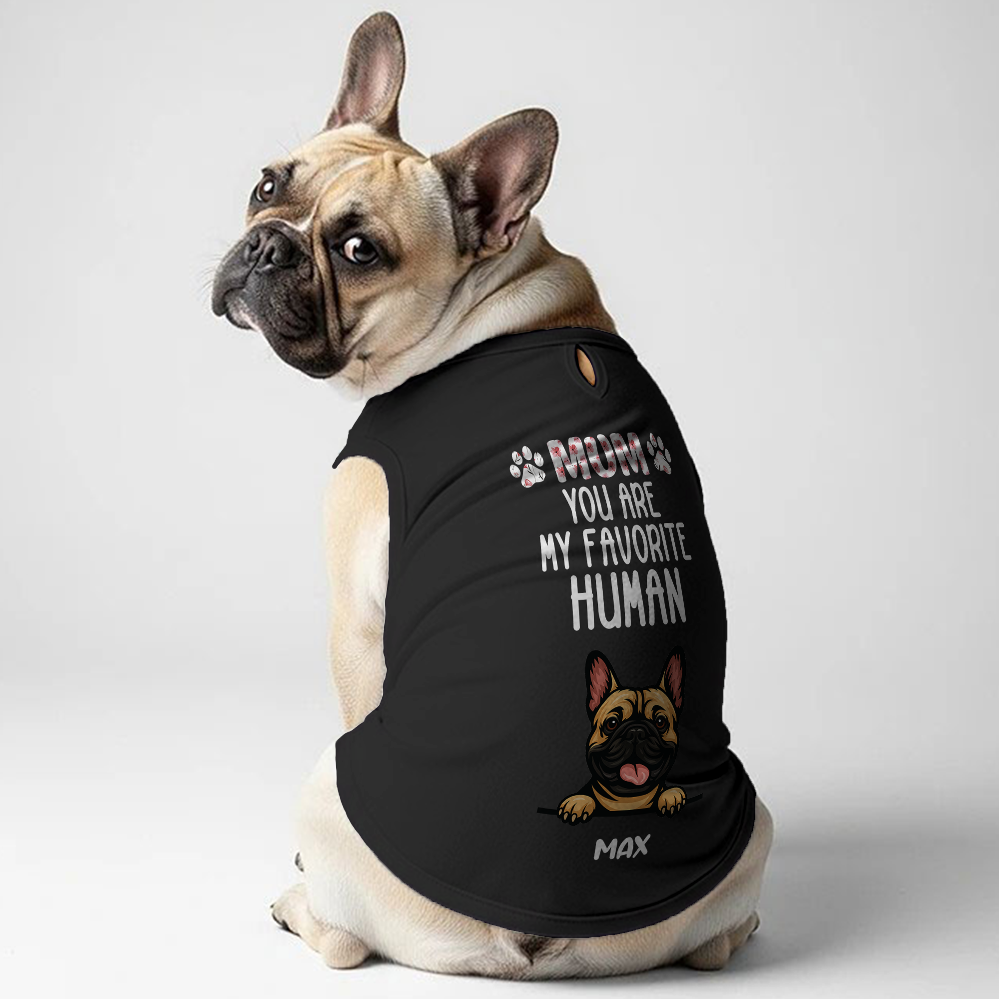 French Bulldog Favorite Human Personalized Frenchie Shirt | Custom Dog