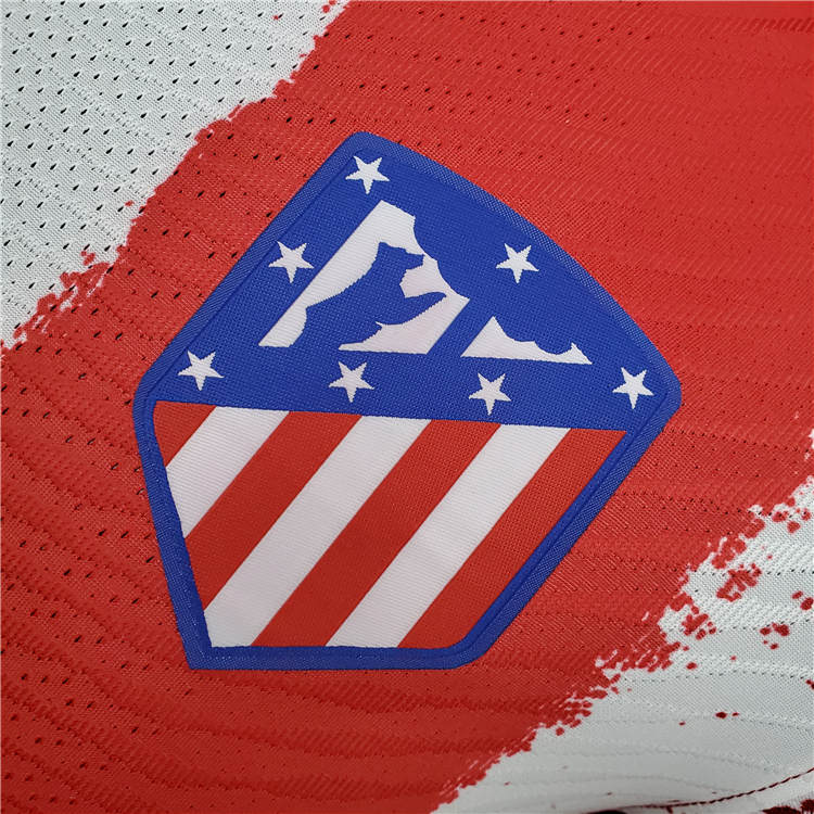 Moisture Wicking Atletico Madrid Soccer Jersey 21-22 Home RedWhite