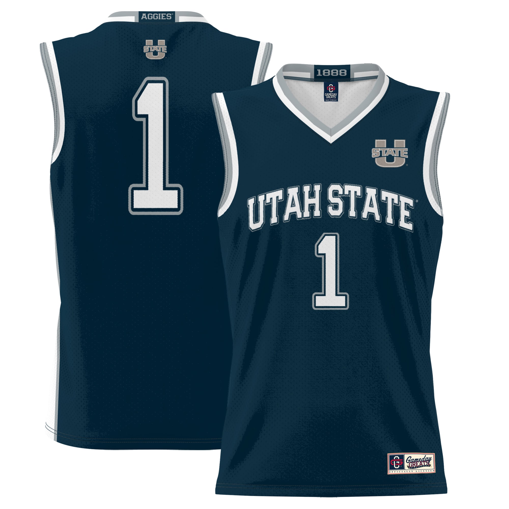 [NJP] Women's Utah State Aggies GameDay Greats Lightweight Basketball Jersey - Navy