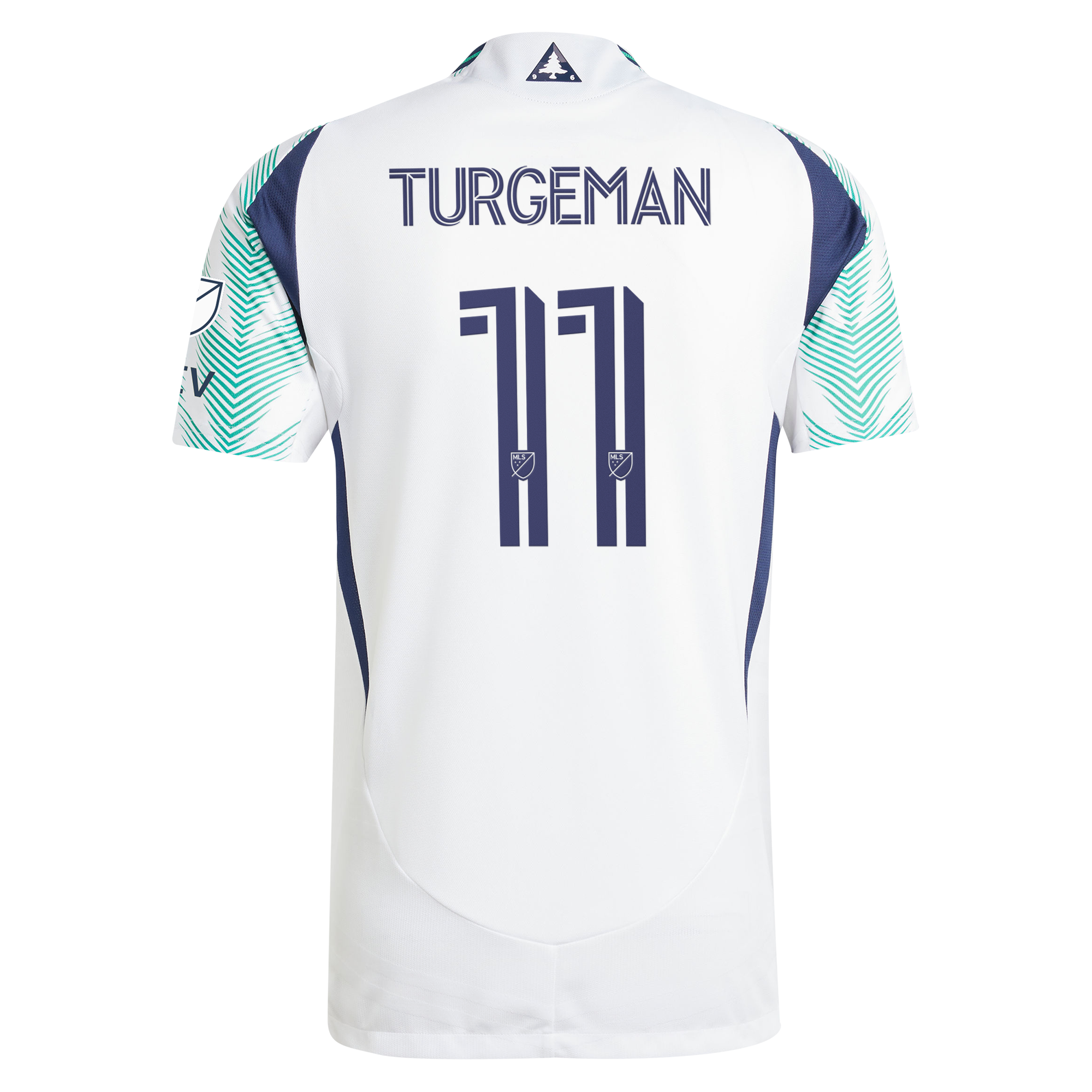 [SJH] Dor Turgeman New England Revolution 2025 Eastern White Pine x Flag of New England On-Field Authentic Jersey - White