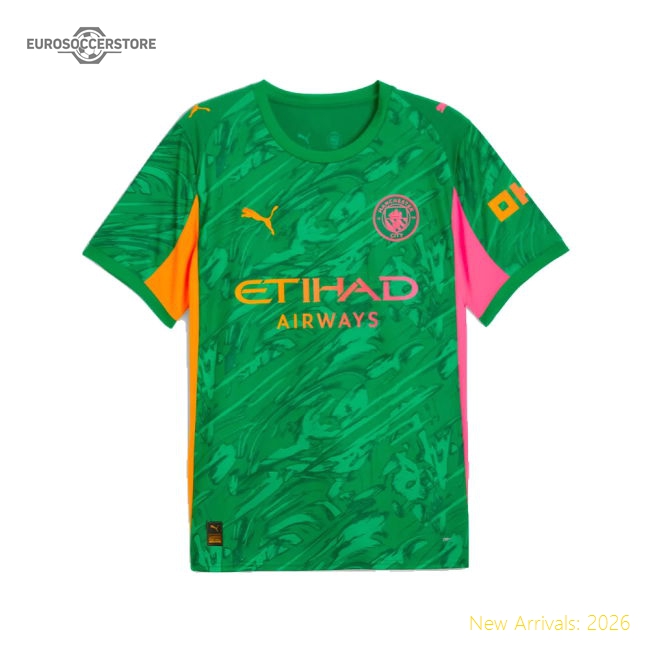Man City Goalkeeper Away Kit 2025-2026 Stadium Wear Jersey