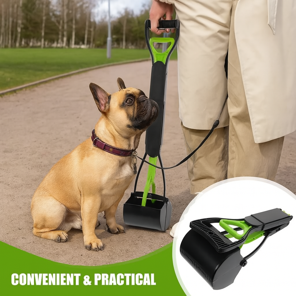 PawScooper French Bulldog Poop Scooper – Quick-Claw Spring Action