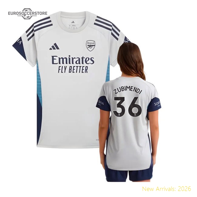 Comfortable Womens Arsenal Zubimendi Jersey 2025-2026 Quick-dry