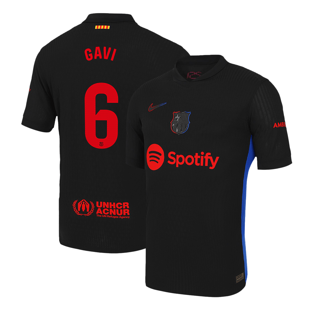 Player Version GAVI #6 Barcelona Away Soccer Jersey 2024/25Authentic K