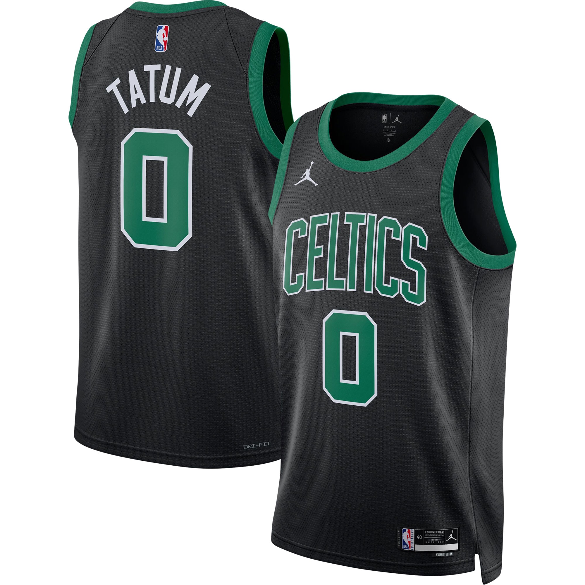 [SJH] Jayson Tatum #0 Boston Celtics Unisex Swingman Jersey - Statement Edition - Black